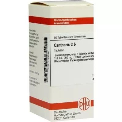 CANTHARIS C 6 tabletti, 80 tk