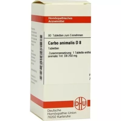 CARBO ANIMALIS D 8 tabletti, 80 tk