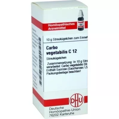 CARBO VEGETABILIS C 12 graanulid, 10 g
