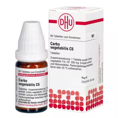 Carbo Vegetabilis C5 tabletid (80 tk)