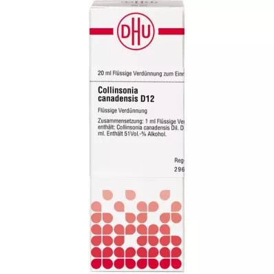 COLLINSONIA CANADENSIS D 12 Lahjendus, 20 ml