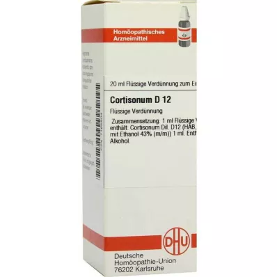DHU Kortisoon D 12 lahjendus, 20 ml