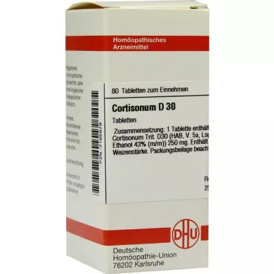 DHU Cortisonum D 30 tabletid, 80 tk