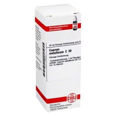 DHU Cuprum metallicum C 30 lahjendus, 20 ml
