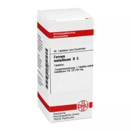 FERRUM METALLICUM D 5 tabletti, 80 tk