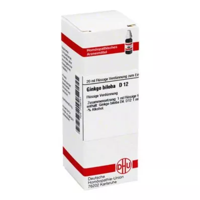 DHU Ginkgo biloba D 12 lahjendus, 20 ml
