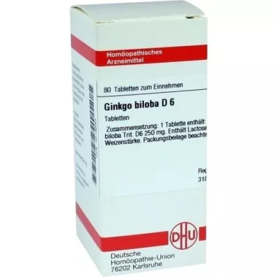 GINKGO BILOBA D 12 tabletti, 80 tk