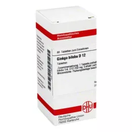 GINKGO BILOBA D 12 tabletti, 80 tk