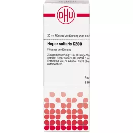 HEPAR SULFURIS C 200 Lahjendus, 20 ml