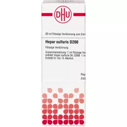 HEPAR SULFURIS D 200 lahjendus, 20 ml