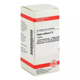 HEPAR SULFURIS C 6 tabletti, 80 tk