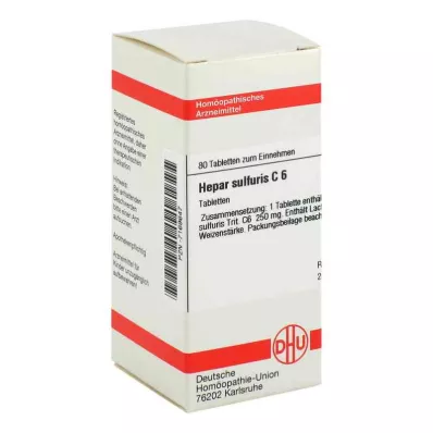 Hepar Sulfuris C6 tabletid (80 tk)