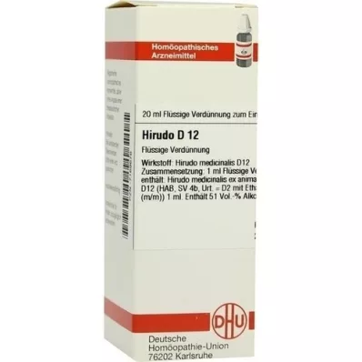 HIRUDO D 12 Lahjendus, 20 ml