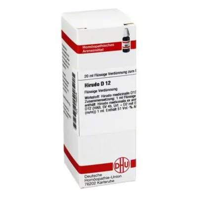 HIRUDO D 12 Lahjendus, 20 ml