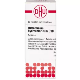 HISTAMINUM hydrochloricum D 10 tabletti, 80 tk