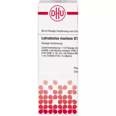 LATRODECTUS mactans D 10 lahjendus, 20 ml