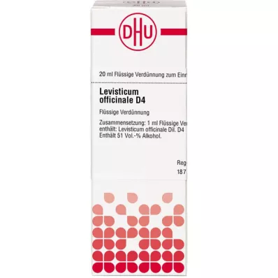 LEVISTICUM OFFICINALIS D 4 lahjendus, 20 ml
