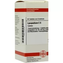 LYCOPODIUM C 6 tabletti, 80 tk