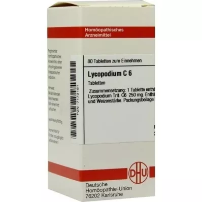 LYCOPODIUM C 6 tabletti, 80 tk