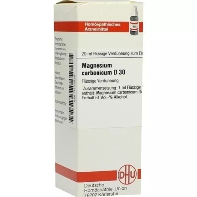 MAGNESIUM CARBONICUM D 30 lahjendus, 20 ml