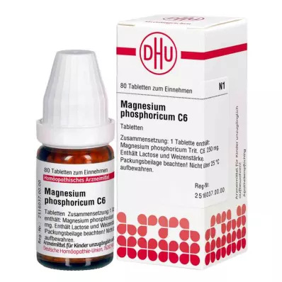 MAGNESIUM PHOSPHORICUM C 6 tabletti, 80 tk MAGNESIUM PHOSPHORICUM C 6 tabletti, 80 tk