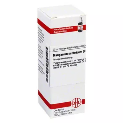 DHU Manganum sulfuricum D 6 Lahjendus, 20 ml