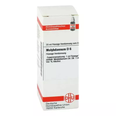 Molübdeen D6 lahjendus (20 ml) Molübdeen D6 lahjendus (20 ml)