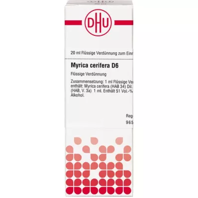 MYRICA cerifera D 6 Lahjendus, 20 ml