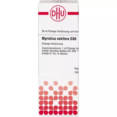 MYRISTICA SEBIFERA D 30 Lahjendus, 20 ml