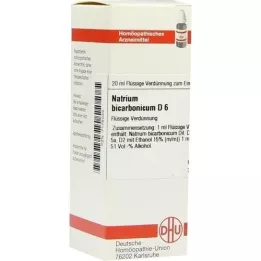 NATRIUM BICARBONICUM D 6 Lahjendus, 20 ml
