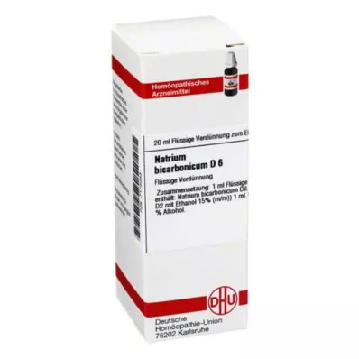 DHU Natrum bicarbonicum D 6 lahjendus, 20 ml