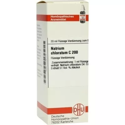 NATRIUM CHLORATUM C 200 Lahjendus, 20 ml