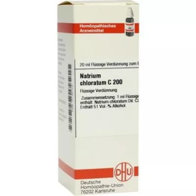 Sodium Chloratum C200 lahjendus (20 ml)