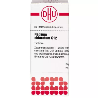 NATRIUM CHLORATUM C 12 tabletti, 80 tk