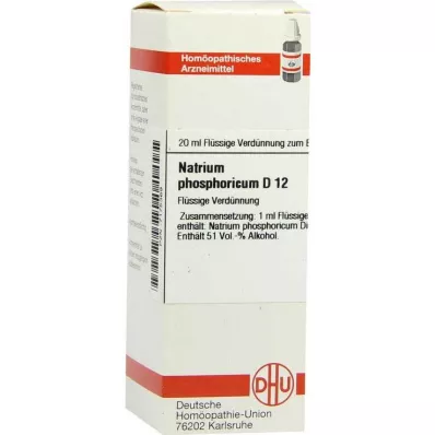 NATRIUM PHOSPHORICUM D 12 Lahjendus, 20 ml