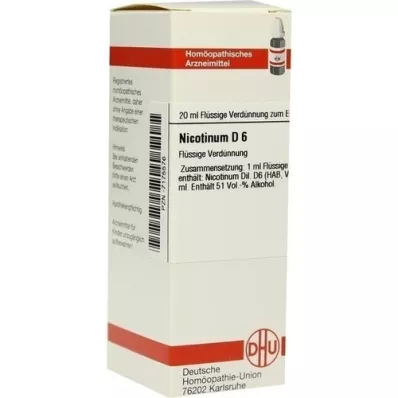 NICOTINUM D 6 Lahjendus, 20 ml