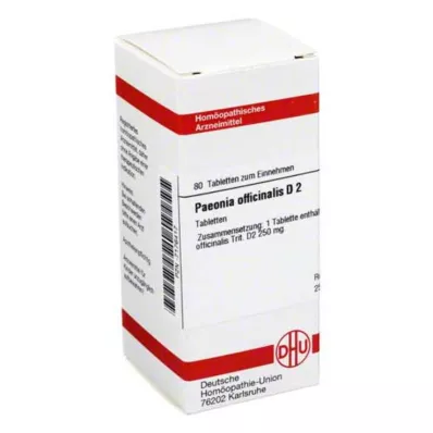 DHU Paeonia officinalis D 2 tabletti, 80 tk DHU Paeonia officinalis D 2 tabletti, 80 tk
