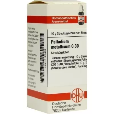 PALLADIUM METALLICUM C 30 graanulid, 10 g