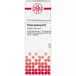 PANAX GINSENG D 12 Lahjendus, 20 ml