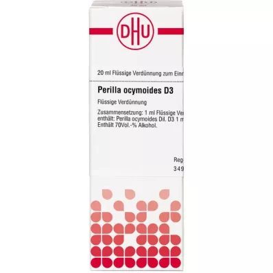 PERILLA OCYMOIDES D 3 Lahjendus, 20 ml