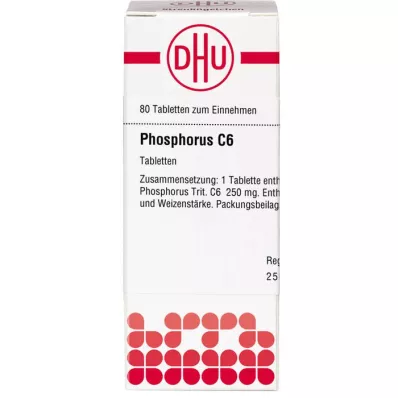 PHOSPHORUS C 6 tabletti, 80 tk