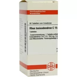 RHUS TOXICODENDRON C 15 tabletti, 80 tk