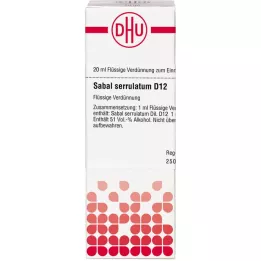 SABAL SERRULATUM D 12 Lahjendus, 20 ml