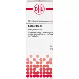 SABDARIFFA D 3 Lahjendus, 20 ml