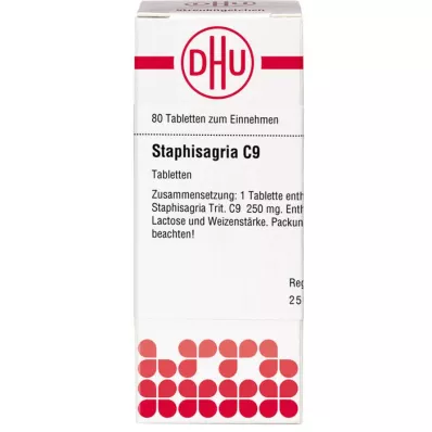 STAPHISAGRIA C 9 tabletti, 80 tk