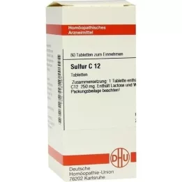 SULFUR C 12 tabletti, 80 tk