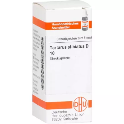 DHU Tartarus stibiatus D 10 gloobulit, 10 g DHU Tartarus stibiatus D 10 gloobulit, 10 g