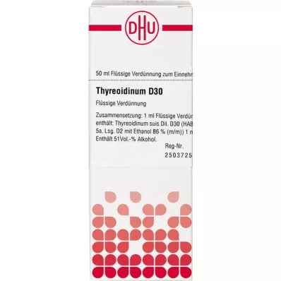 THYREOIDINUM D 30 Lahjendus, 50 ml