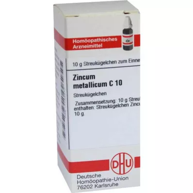 DHU Zincum metallicum C 10 gloobulid, 10 g