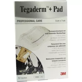 TEGADERM 3M Plus Pad 5x7 cm Valmis.3582NP, 5 tk